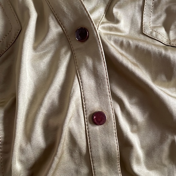 Vintage, chartreuse top by Cache - Picture 3 of 7